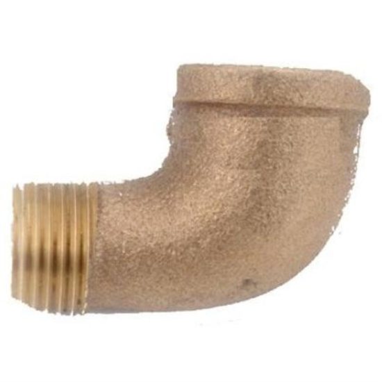 Anderson Metals 3/4 In. 90 Deg. Red Brass Threaded Elbow (1/4 Bend)