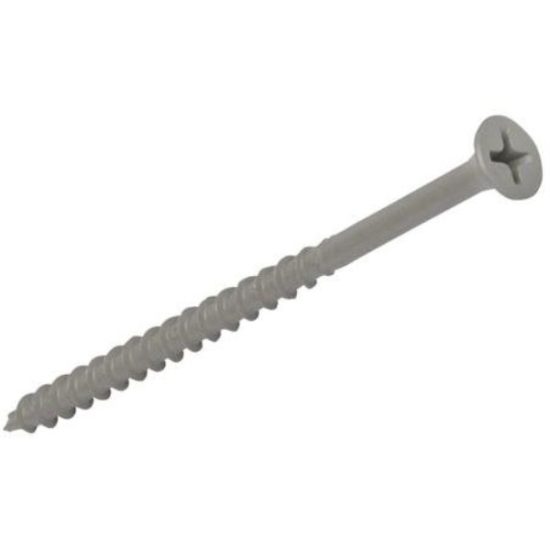 Grip-Rite PrimeGuard Standard #7 x 2 In. Phillips Gray Wood Deck Screw (400 Ct. Jar)