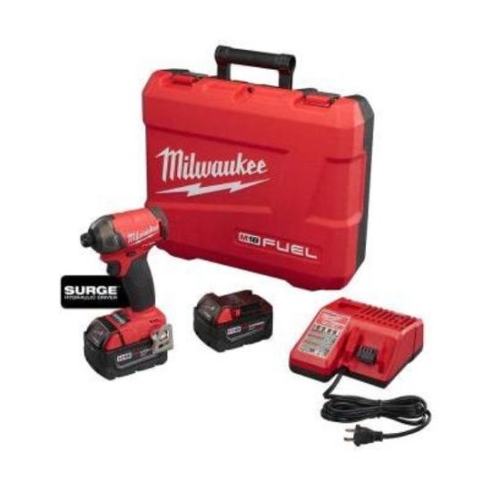 Milwaukee M18 FUEL SURGE 18-Volt Lithium-Ion Brushless 1/4 In. Hex Hydraulic Cordless Impact Driver Kit