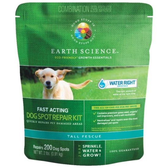 Earth Science 2Lb. Covers Up to 300 Dog Spots Triple Fescue Grass Patch & Repair