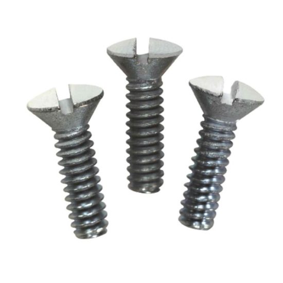 Leviton White 1/2 In. Metal Wall Plate Screw (20-Pack)