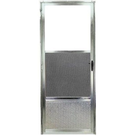Croft Imperial Style 30 In. W x 80 In. H x 1 In. Thick Mill Self-Storing Aluminum Storm Door
