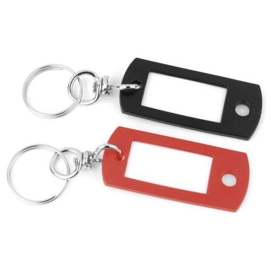 Lucky Line Flexible Swivel Plastic Tag 2 In. I.D. Key Tag, (2-Pack)