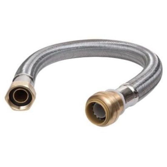 SharkBite 3/4 In. SB X 3/4 In. FIP X 24 In. L Braided Flexible Water Heater Connector