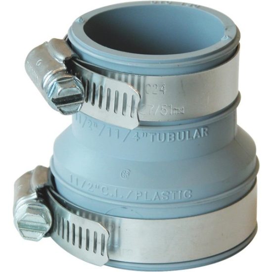 Fernco Flexible 1-1/2 In. x 1-1/2 In. or 1-1/4 In. PVC Drain and Trap Connector